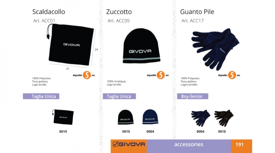 Scaldacollo - Zuccotto - Guanto Pile